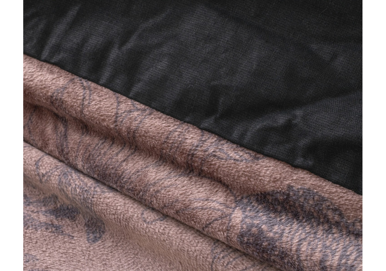 Housse de Couette Flanelle Jonas Bruin - 140 x 220 cm en Velours et Coton - Royal Textile