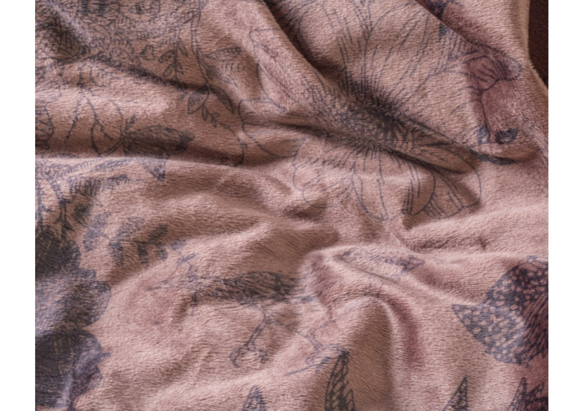 Housse de Couette Flanelle Jonas Bruin - 200 x 220 cm en Velours et Coton - Royal Textile