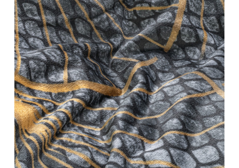 Housse de Couette Velours Mente - Gris 240 x 220 cm - Signature Velvet Katoen Mente Grijs 240 x 220 - Royal Textile