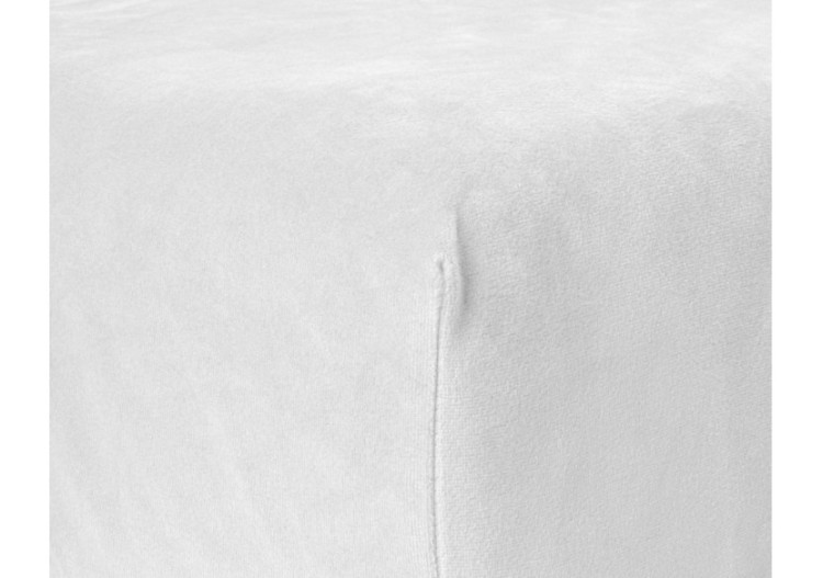 Housse de Matelas Velvet Blanc - 160 x 200 cm, confort supérieur - Velvet Hoeslaken Wit 160 x 200 - Royal Textile