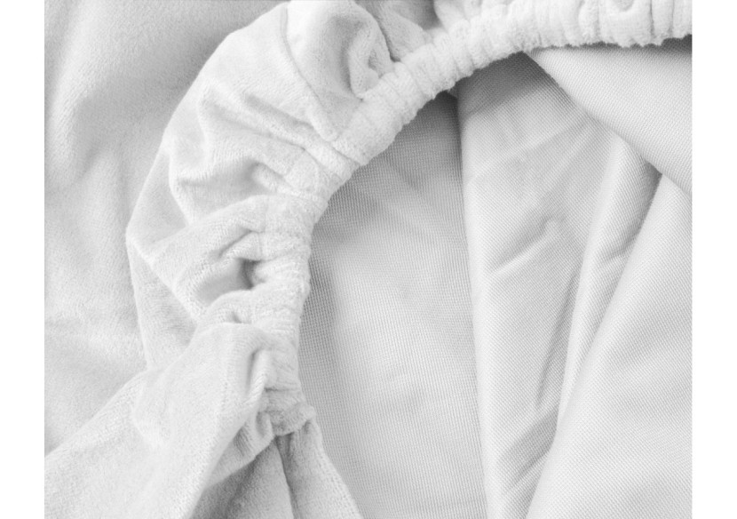 Housse de Matelas Velvet Blanc - 160 x 200 cm, confort supérieur - Velvet Hoeslaken Wit 160 x 200 - Royal Textile