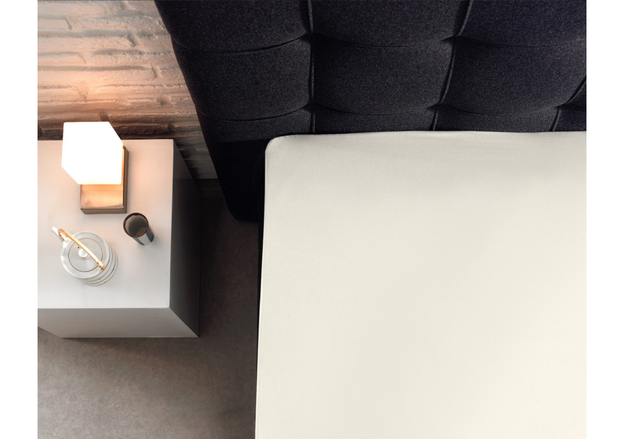 Housse de Matelas Splittopper en Coton - Crème 180 x 200 cm - Splittopper Katoen Hoeslaken Creme 180 x 200 - Royal Textile