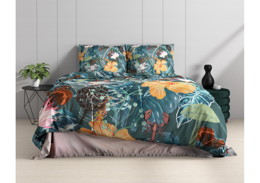 Housse de Couette Calanthe Verte - 200x220 - Calanthe Groen 200 x 220 - Royal Textile