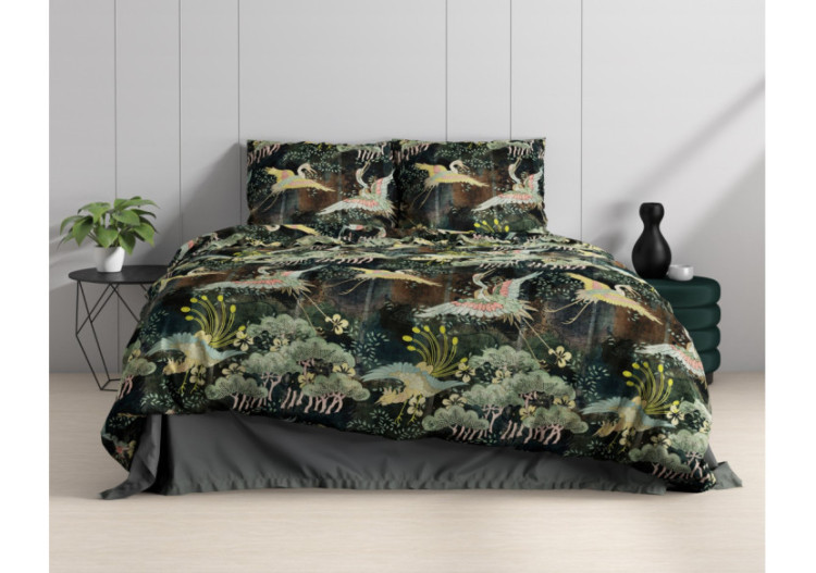 Housse de Couette Lisette Groen - Dimensions 140 x 220 cm - 17015839 - Royal Textile