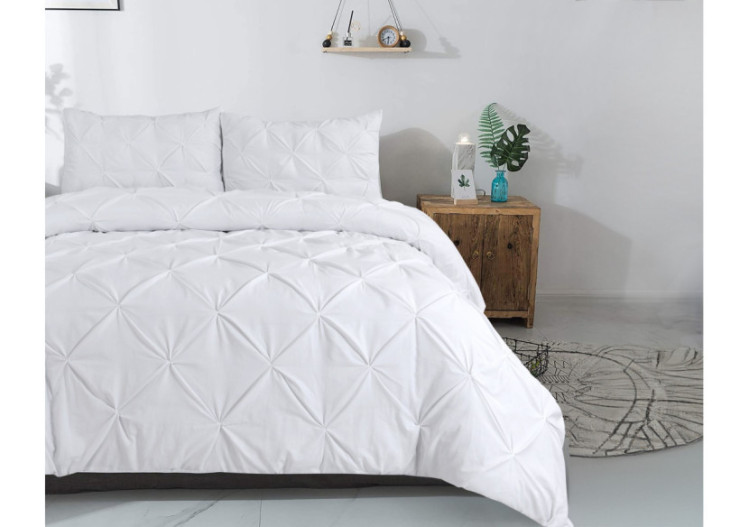 Housse de couette Salvador Blanche - 140 x 220 cm en coton doux - Salvador Wit 140 x 220 - Royal Textile 2