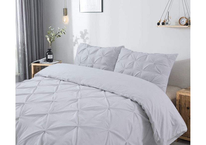 Housse de couette Salvador Blanche - 140 x 220 cm en coton doux - Salvador Wit 140 x 220 - Royal Textile