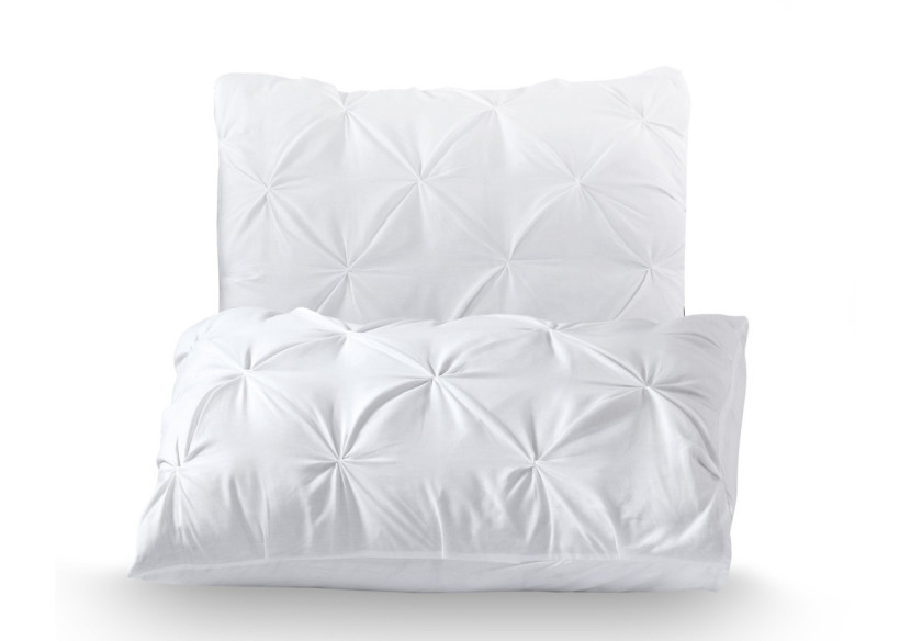 Housse de couette Salvador Blanche - 140 x 220 cm en coton doux - Salvador Wit 140 x 220 - Royal Textile