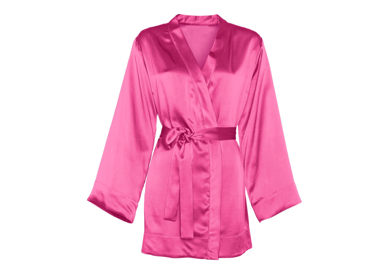 Peignoir Satiné Fel Rose - 87 x 118 cm - 17015681 - Sleeptime