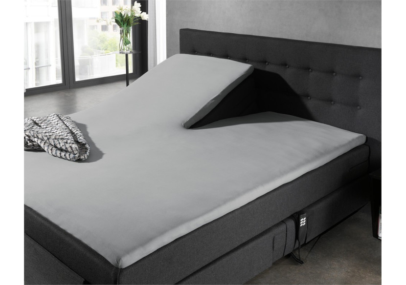 Housse de Matelas Splittopper Jersey - Gris 140 x 200 cm - 12011484 - Dreamhouse