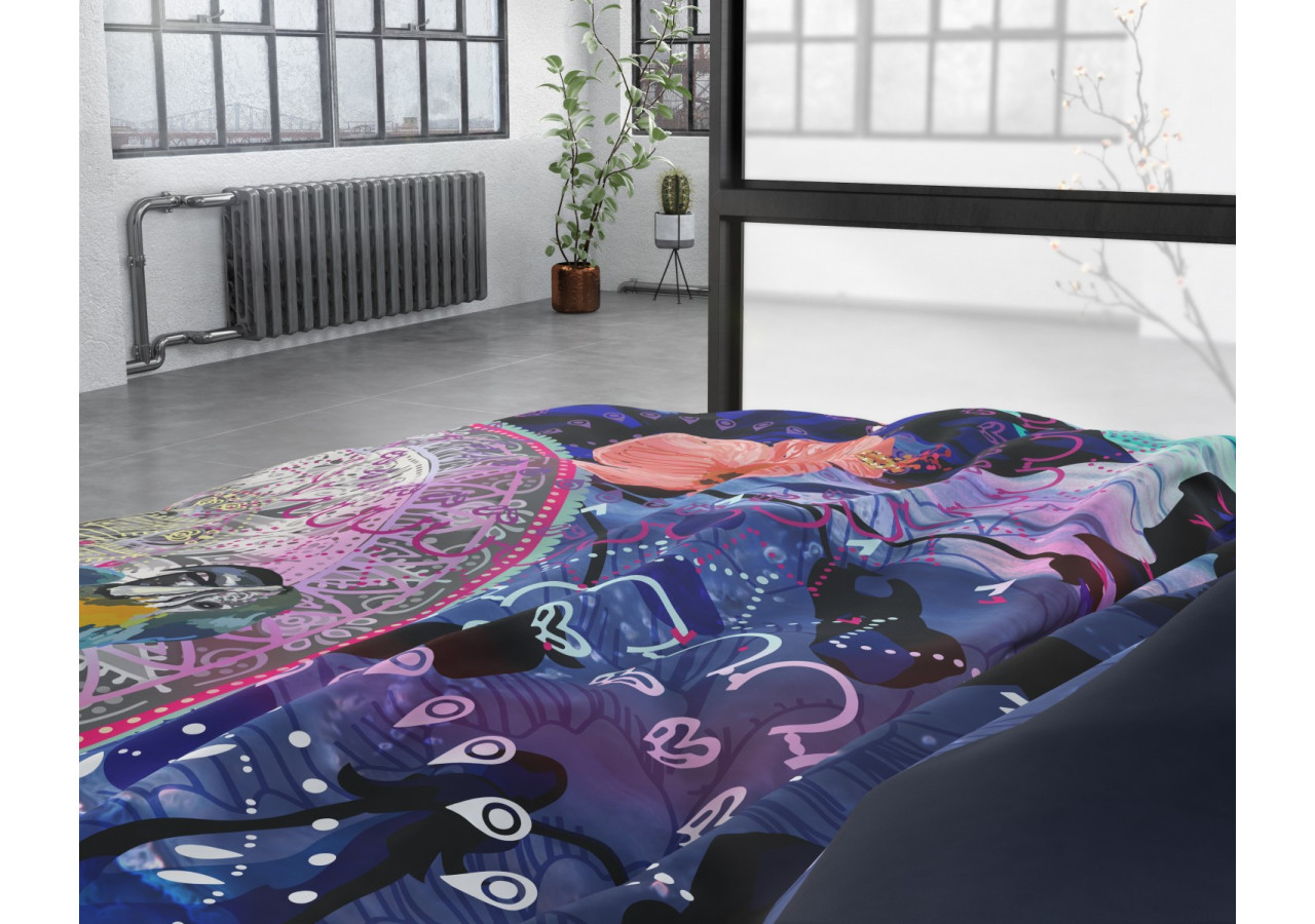 Housse de Couette Satin Diara Multi - Dimensions 200 x 220 cm - 14023432 - Dreamhouse