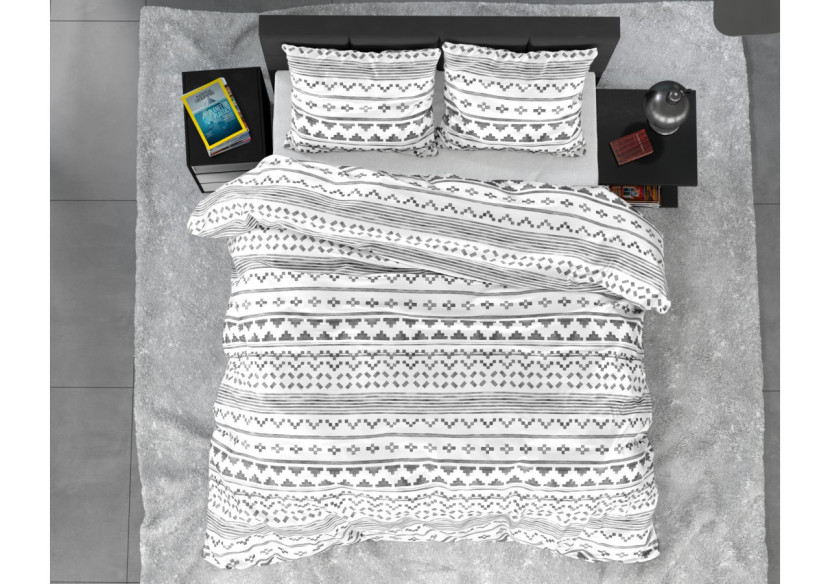 Housse de couette Scandino Blanche - 140 x 220 cm - 14024495 - Dreamhouse