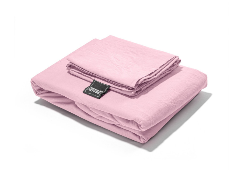 Housse de Couette Stone Washed Rose - 240 x 220 cm en Coton - 15020920 - Dreamhouse