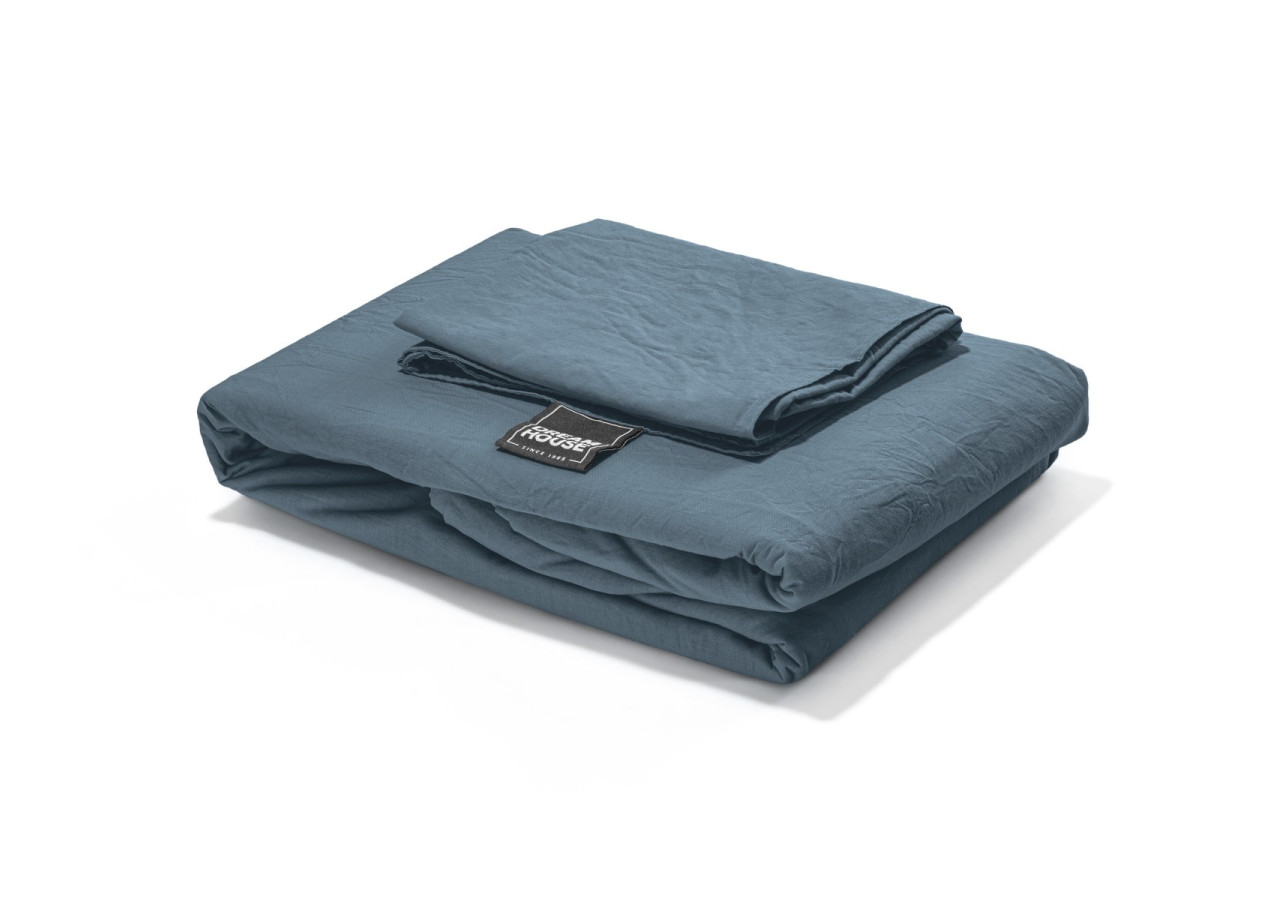 Housse de Couette Bleue - 140 x 220 cm en Coton 100% - 15020927 - Dreamhouse