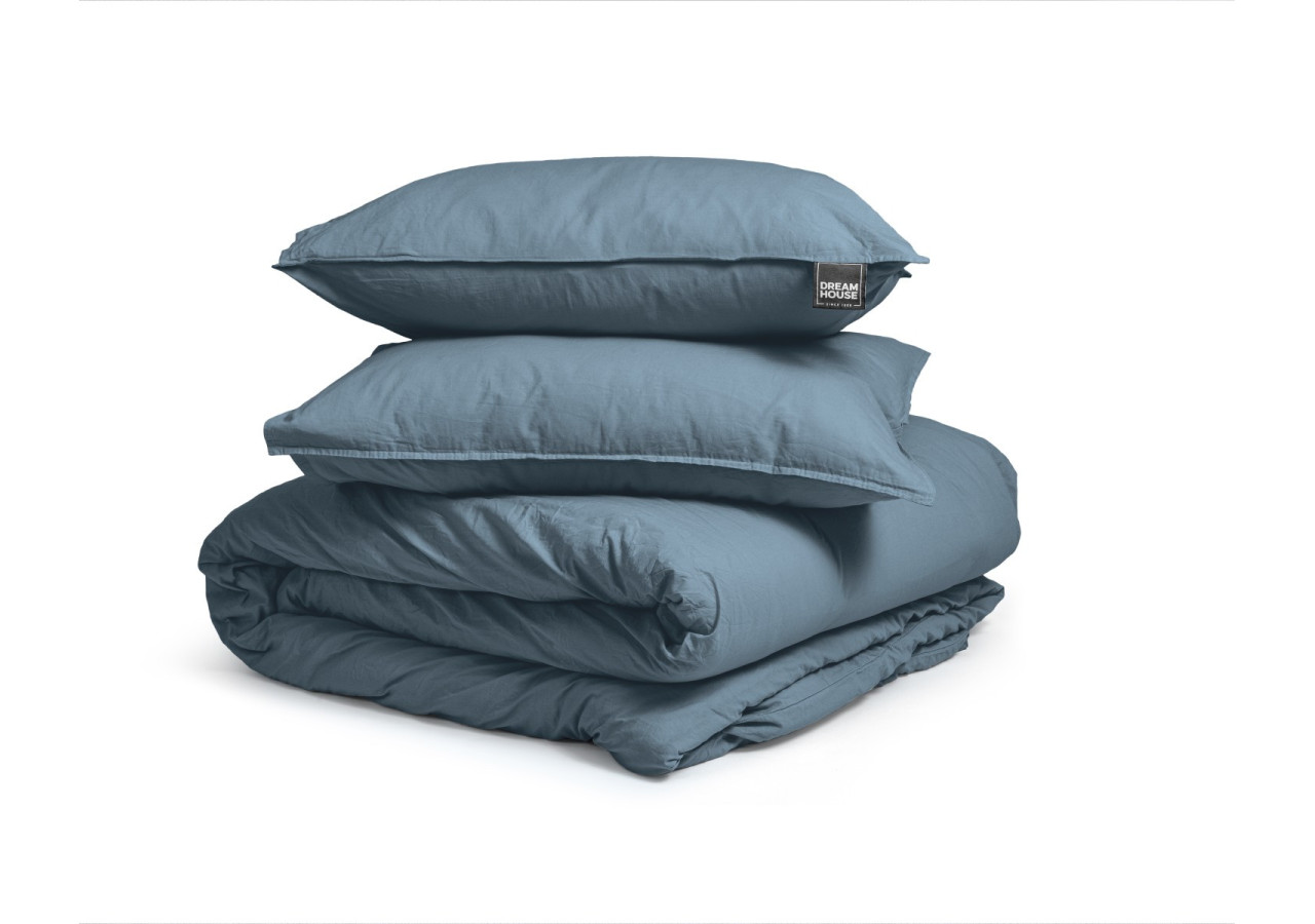Housse de Couette Bleue - 240 x 220 cm en Coton 100% - 15020929 - Dreamhouse