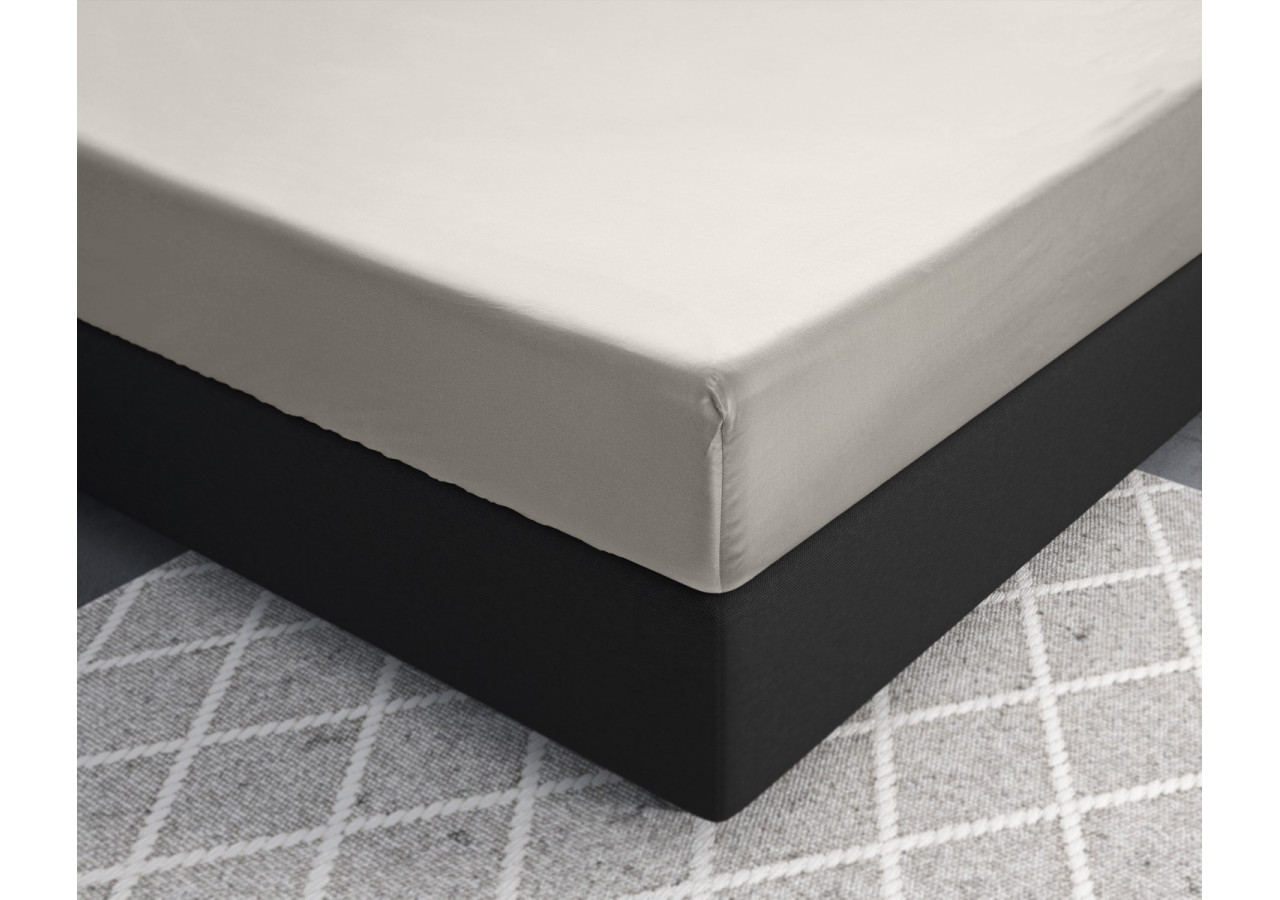 Housse de Matelas Satinée Crème - 180 x 210 cm - 15020966 - Primaviera Deluxe