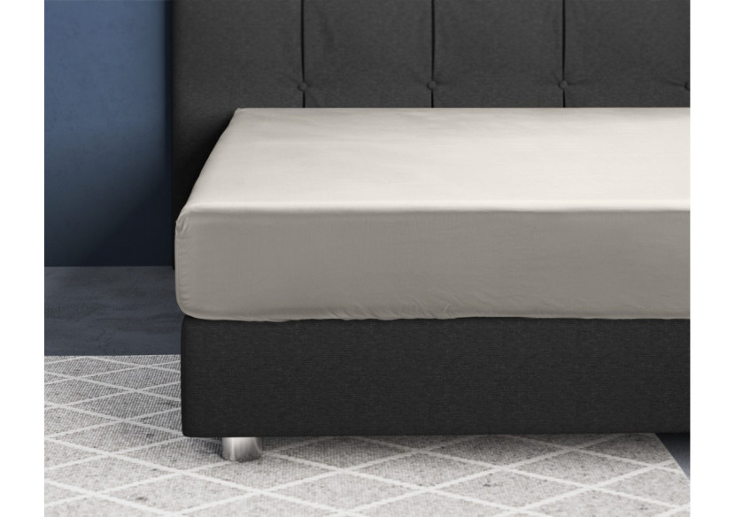 Housse de Matelas Satinée Crème - 90 x 200 cm - 15020959 - Primaviera Deluxe