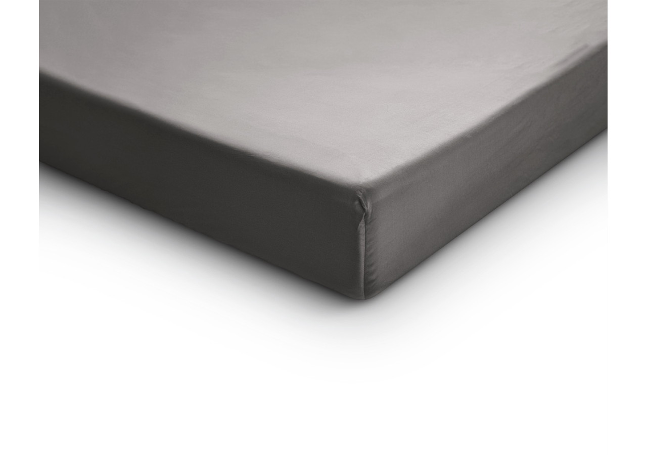 Housse de Matelas Satinée Grise - 180 x 210 cm, Élastique et Confortable - 15020978 - Primaviera Deluxe