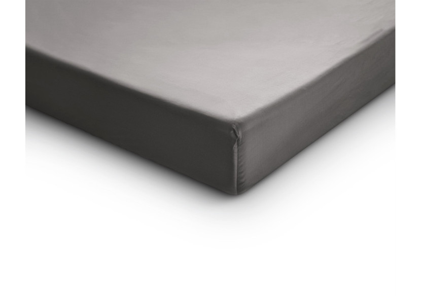Housse de Matelas Satinée Grise - 200 x 220 cm - 15020980 - Primaviera Deluxe