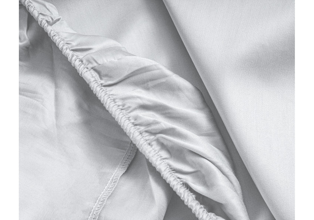 Housse de Matelas Satin Blanc - 180 x 200 cm, Élégance et Confort - 15021001 - Primaviera Deluxe