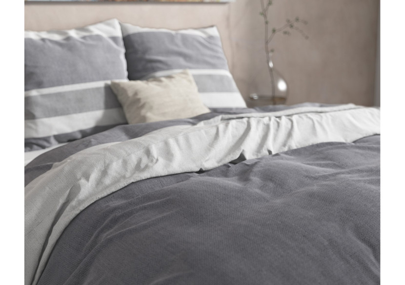 Housse de Couette Flanel Skylar - Anthracite 140 x 220 cm - 15022240 - Dreamhouse Housse de Couette Flanel Skylar - Anthracite 140 x 220 cm - 15022240 - Dreamhouse