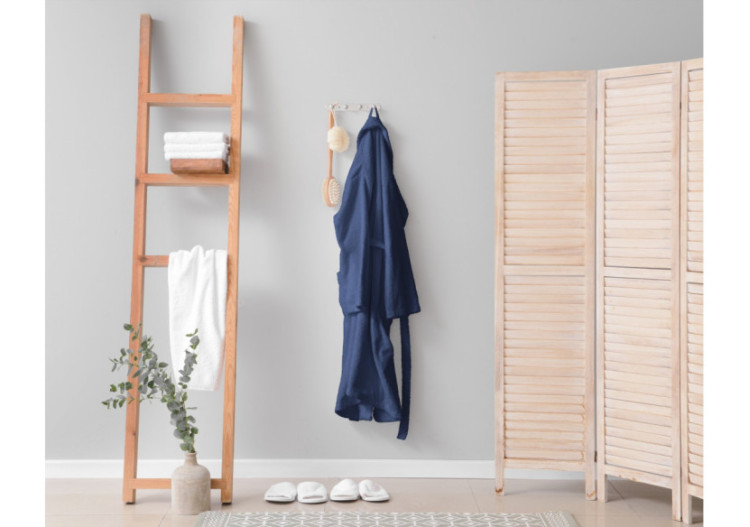 Peignoir Doux en Terry Navy - Taille L-XL, 100% coton - 15023694 - Dreamhouse