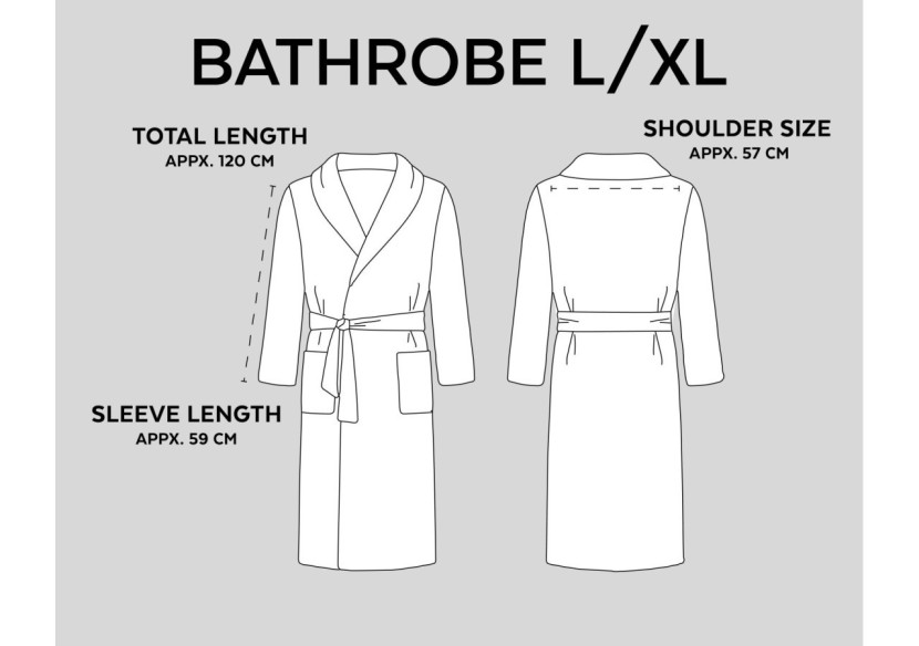 Peignoir Doux en Terry Gris - Taille L-XL, 100% coton - 15023696 - Dreamhouse Peignoir Doux en Terry Gris - Taille L-XL, 100% coton - 15023696 - Dreamhouse