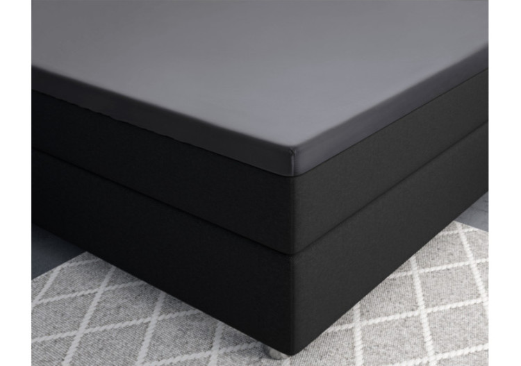 Housse de Matelas Splittopper en Satin - Anthracite 160 x 200 cm - 15024005 - Primaviera Deluxe 2