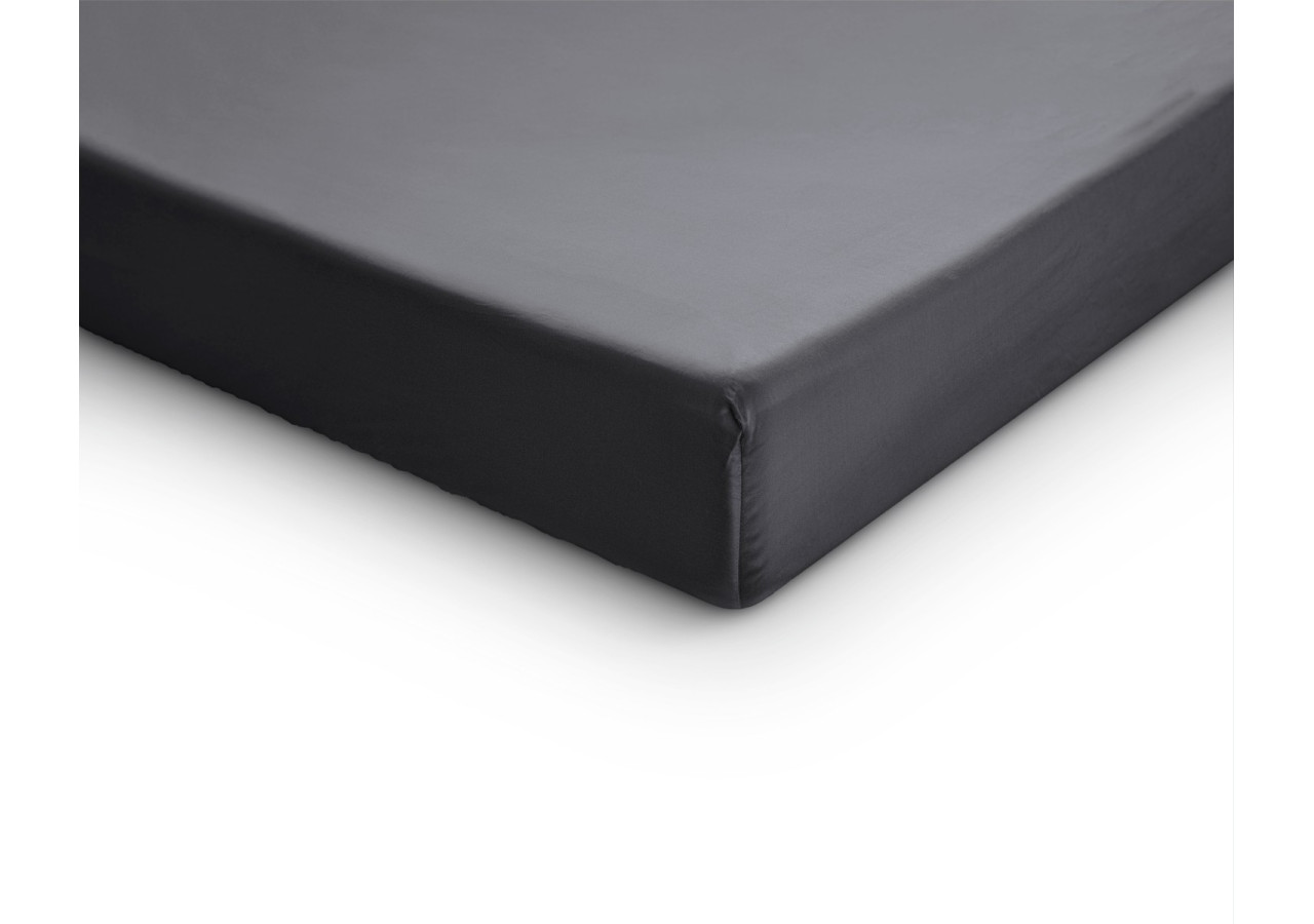Housse de Matelas Splittopper en Satin - Anthracite 160 x 200 cm - 15024005 - Primaviera Deluxe