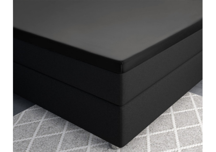 Housse de Matelas Splittopper Satijn - Noir 180 x 200 cm - 15024009 - Primaviera Deluxe 2