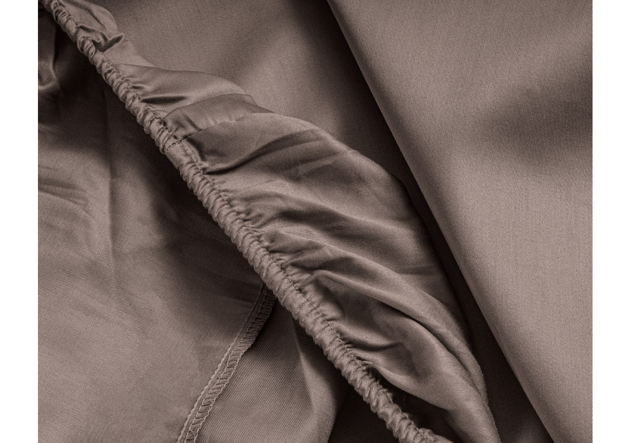 Housse de matelas Splittopper Satijn - Taupe 180 x 220 cm - 15024004 - Primaviera Deluxe