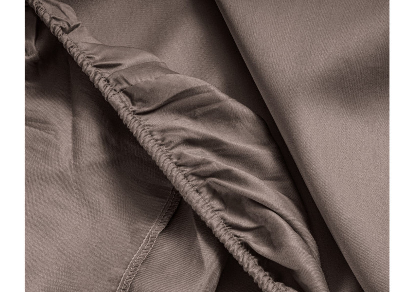 Housse de matelas Splittopper Satijn - Taupe 180 x 220 cm - 15024004 - Primaviera Deluxe