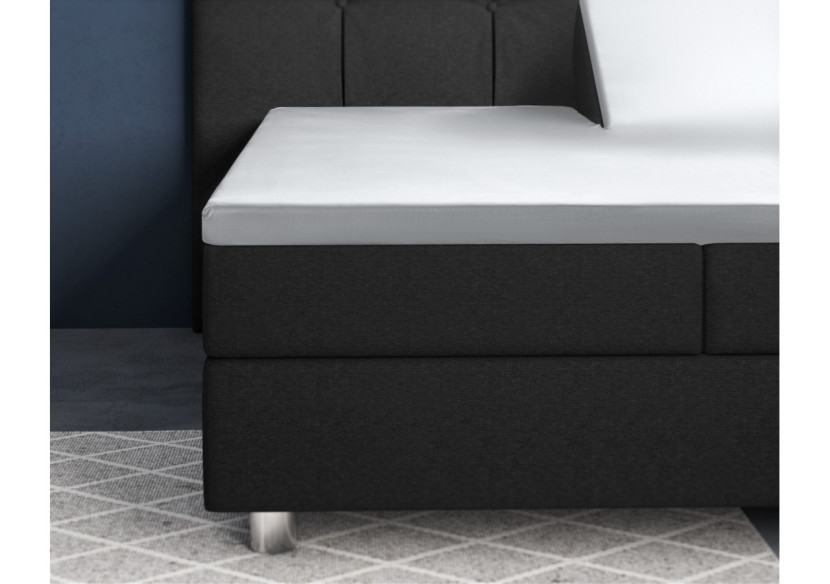 Housse de matelas Splittopper Satijn - Blanc 160 x 200 cm - 15023993 - Primaviera Deluxe