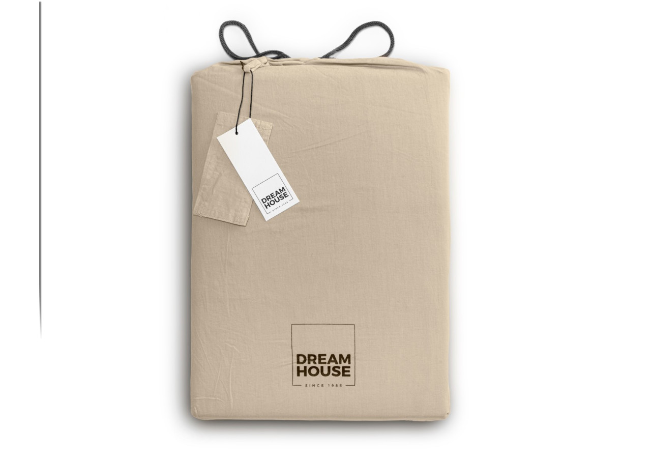 Housse de Couette Stone Washed Sable - 240 x 220 cm en Coton - 17014915 - Dreamhouse