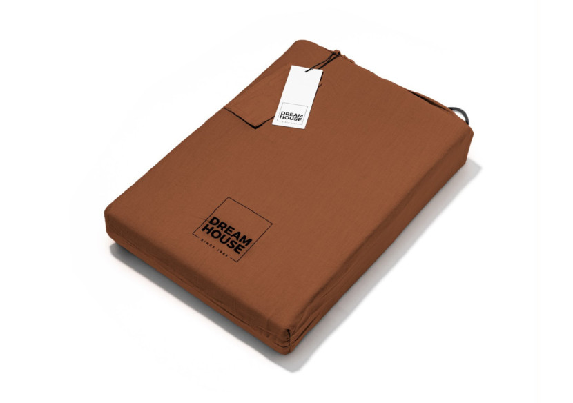 Housse de Couette Stone Washed Marron - 200 x 220 cm en Coton Luxe - 17014917 - Dreamhouse Housse de Couette Stone Washed Marron - 200 x 220 cm en Coton Luxe - 17014917 - Dreamhouse
