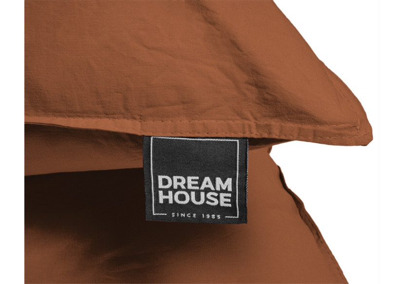 Housse de Couette Stone Washed Marron - 200 x 220 cm en Coton Luxe - 17014917 - Dreamhouse Housse de Couette Stone Washed Marron - 200 x 220 cm en Coton Luxe - 17014917 - Dreamhouse