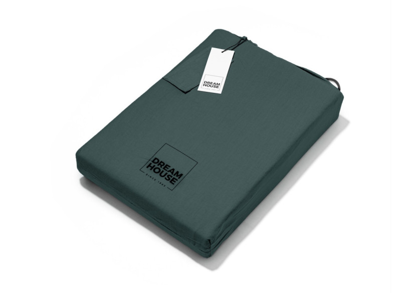 Housse de Couette Stone Washed Vert Foncé - 140 x 220 cm en Coton 100% - 17014919 - Dreamhouse Housse de Couette Stone Washed Vert Foncé - 140 x 220 cm en Coton 100% - 17014919 - Dreamhouse