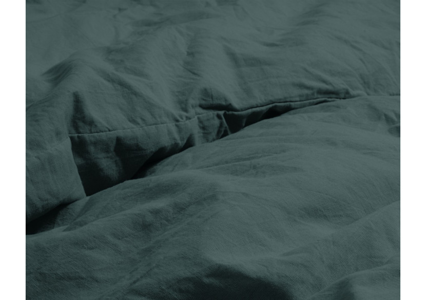 Housse de Couette Stone Washed Vert Foncé - 200 x 220 cm en Coton 100% - 17014920 - Dreamhouse Housse de Couette Stone Washed Vert Foncé - 200 x 220 cm en Coton 100% - 17014920 - Dreamhouse