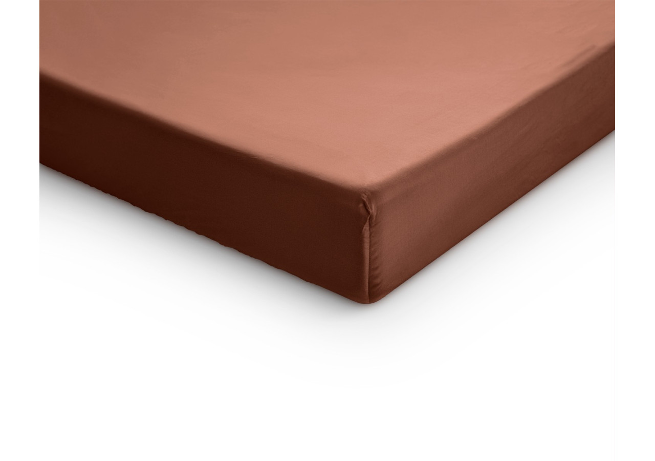 Housse de Matelas Satinée Brun - 70 x 200 cm - 17015329 - Primaviera Deluxe