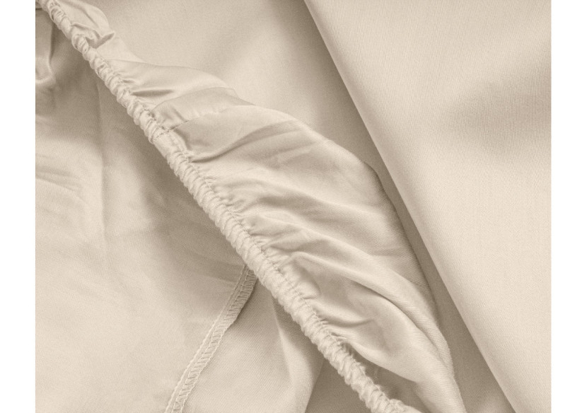 Housse de Matelas Satinée Sable - 140 x 200 cm, Coton Satin - 17015346 - Primaviera Deluxe
