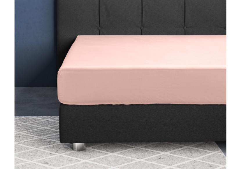 Housse de Matelas en Satin Rose - 140 x 200 cm - 17015358 - Primaviera Deluxe