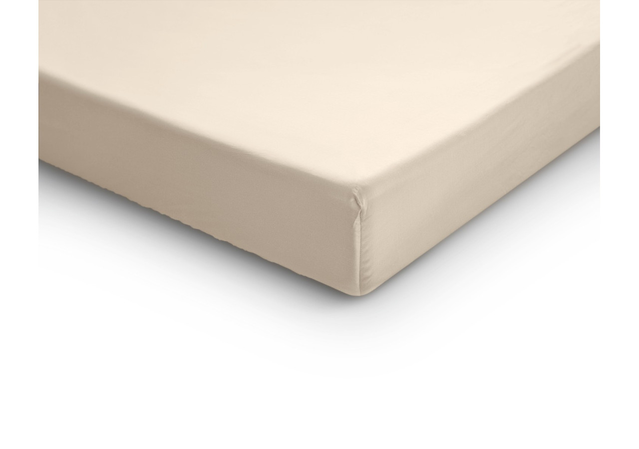 Housse de matelas Splittopper - Coton satiné sable 160 x 200 cm - 17015403 - Primaviera Deluxe