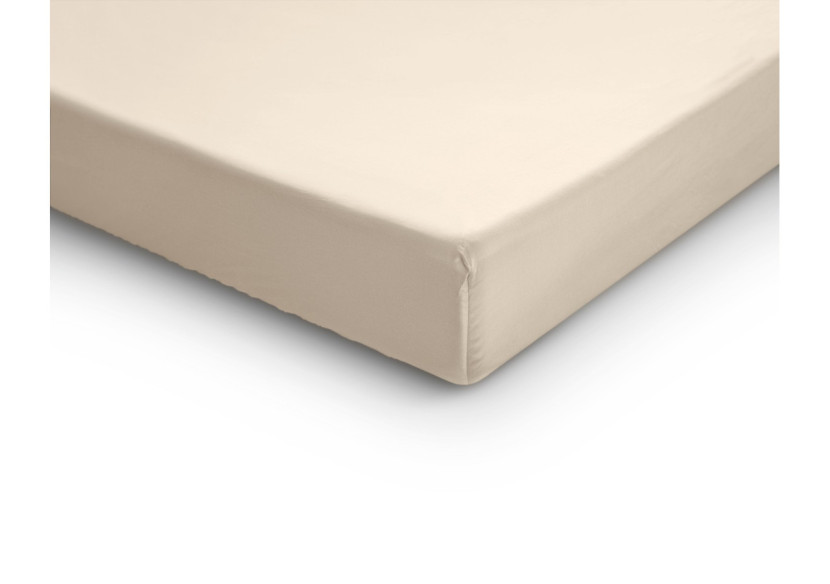 Housse de matelas Splittopper - Coton satiné sable 180 x 200 cm - 17015404 - Primaviera Deluxe