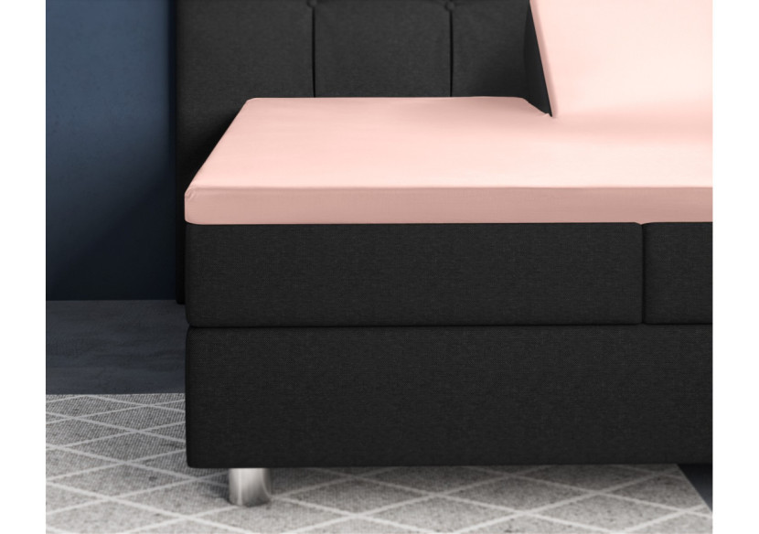 Housse de Matelas Splittopper Satijn - Rose 180 x 200 cm - 17015407 - Primaviera Deluxe