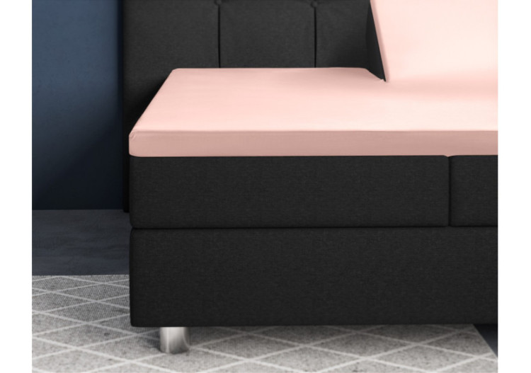 Housse de matelas Splittopper Satijn - Rose 180 x 220 cm - 17015408 - Primaviera Deluxe