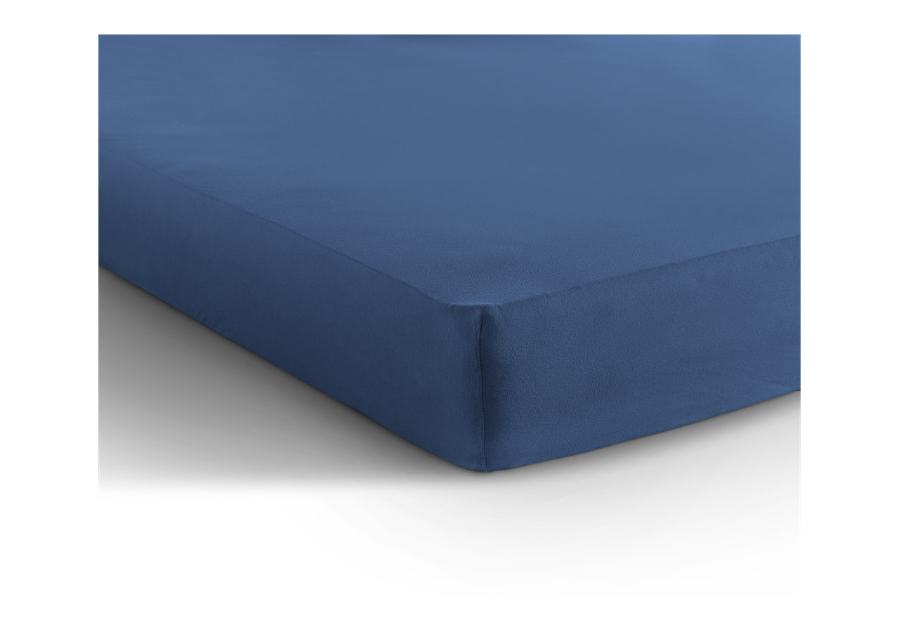 Housse de Matelas Dreamhouse - Jersey Bleu 140 x 200 cm - Enkel Jersey 135 gr. Hoeslaken Blauw 140 x 200 - Royal Textile