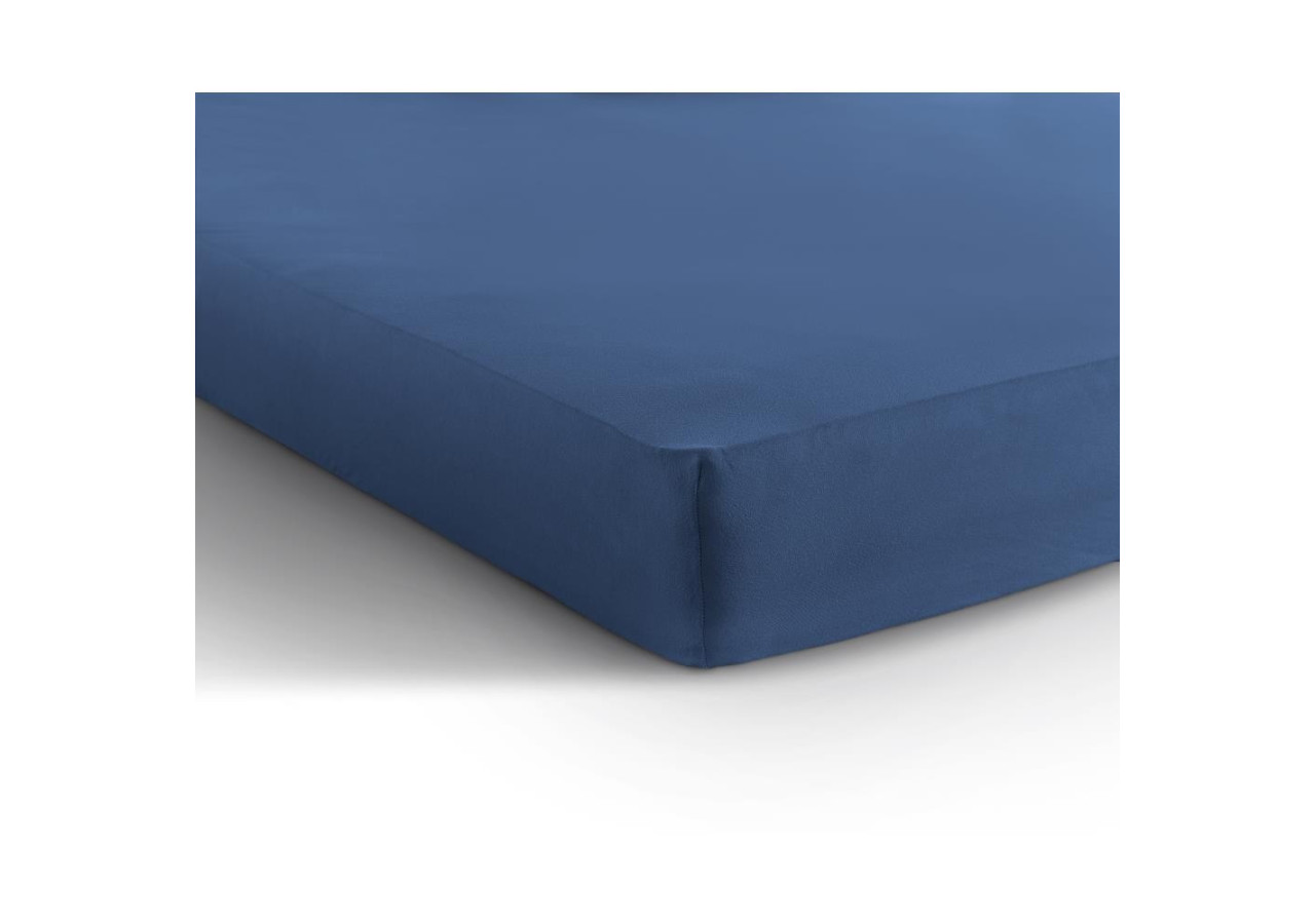 Housse de Matelas Dreamhouse - Jersey Bleu 140 x 200 cm - Enkel Jersey 135 gr. Hoeslaken Blauw 140 x 200 - Royal Textile