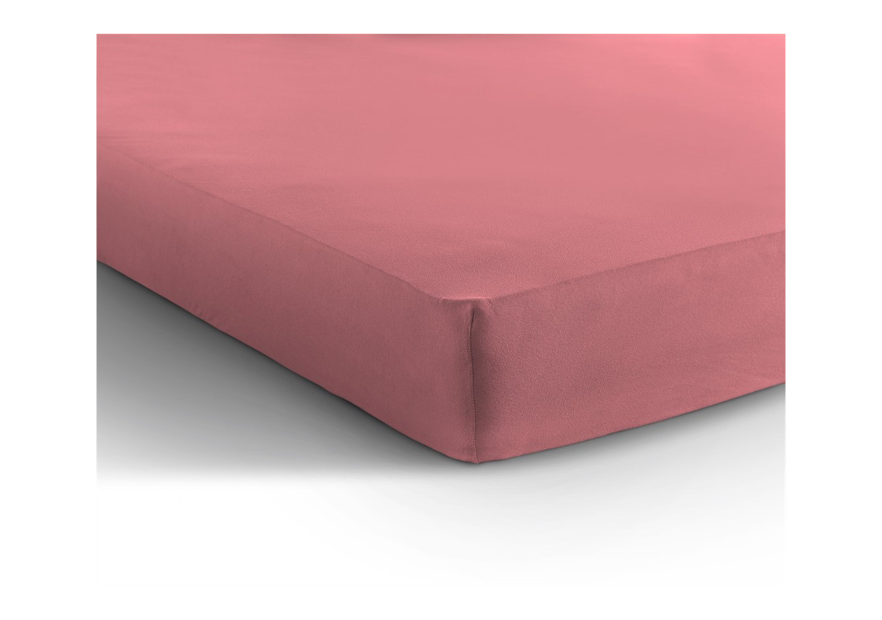Housse de Matelas Jersey Rose - 140 x 200 cm en Coton Doux - Enkel Jersey 135 gr. Hoeslaken Roze 140 x 200 - Royal Textile