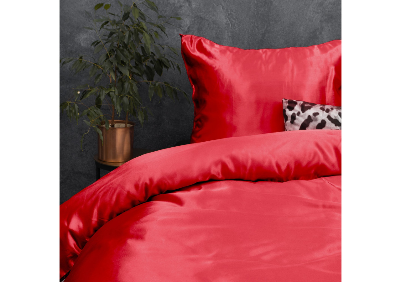 Housse de Couette Beauty Skin Care - Rouge 200 x 220 cm - Beauty Skin Care Dekbedovertrek Rood 200 x 220 - Royal Textile