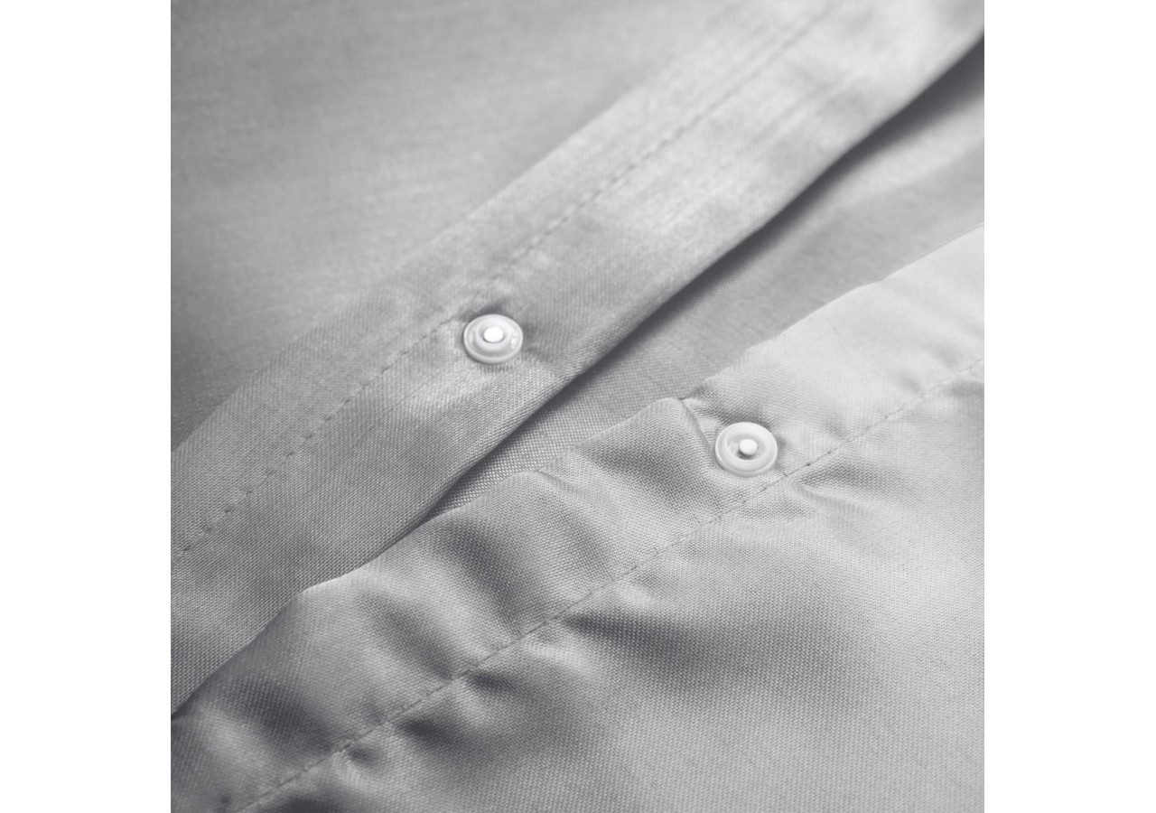 Housse de Couette Élégante Silver - Micropercal Satin 240x220 - Beauty Skin Care Dekbedovertrek Silver 240x220 - Royal Textile