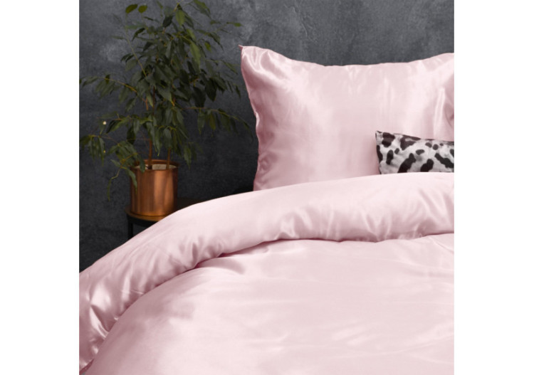 Housse de Couette Beauty Skin Care - Satin Micropercal Rose 240 x 220 - Royal Textile 2